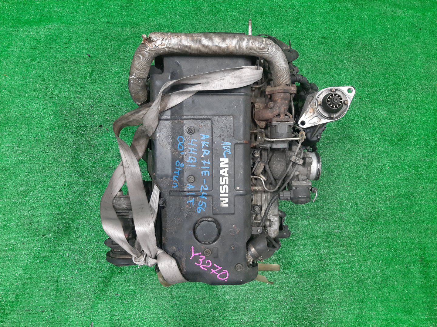 Двигатель NISSAN ELF, ATLAS NKR71, NPR71, AKR71, APR71 4HG1 EFI 1 ракурс