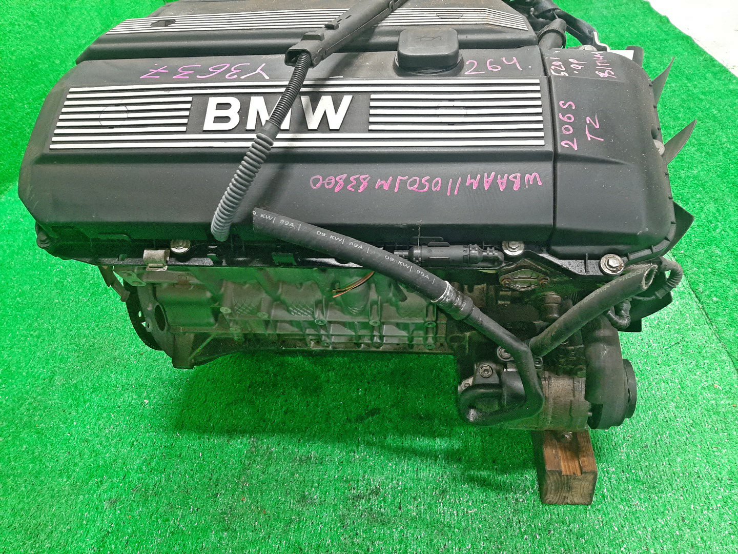 Двигатель BMW 5-Series, 3-Series, 320i, 520i E39, E46 M52B20, M52B20TU, 206S4 M52 3 ракурс