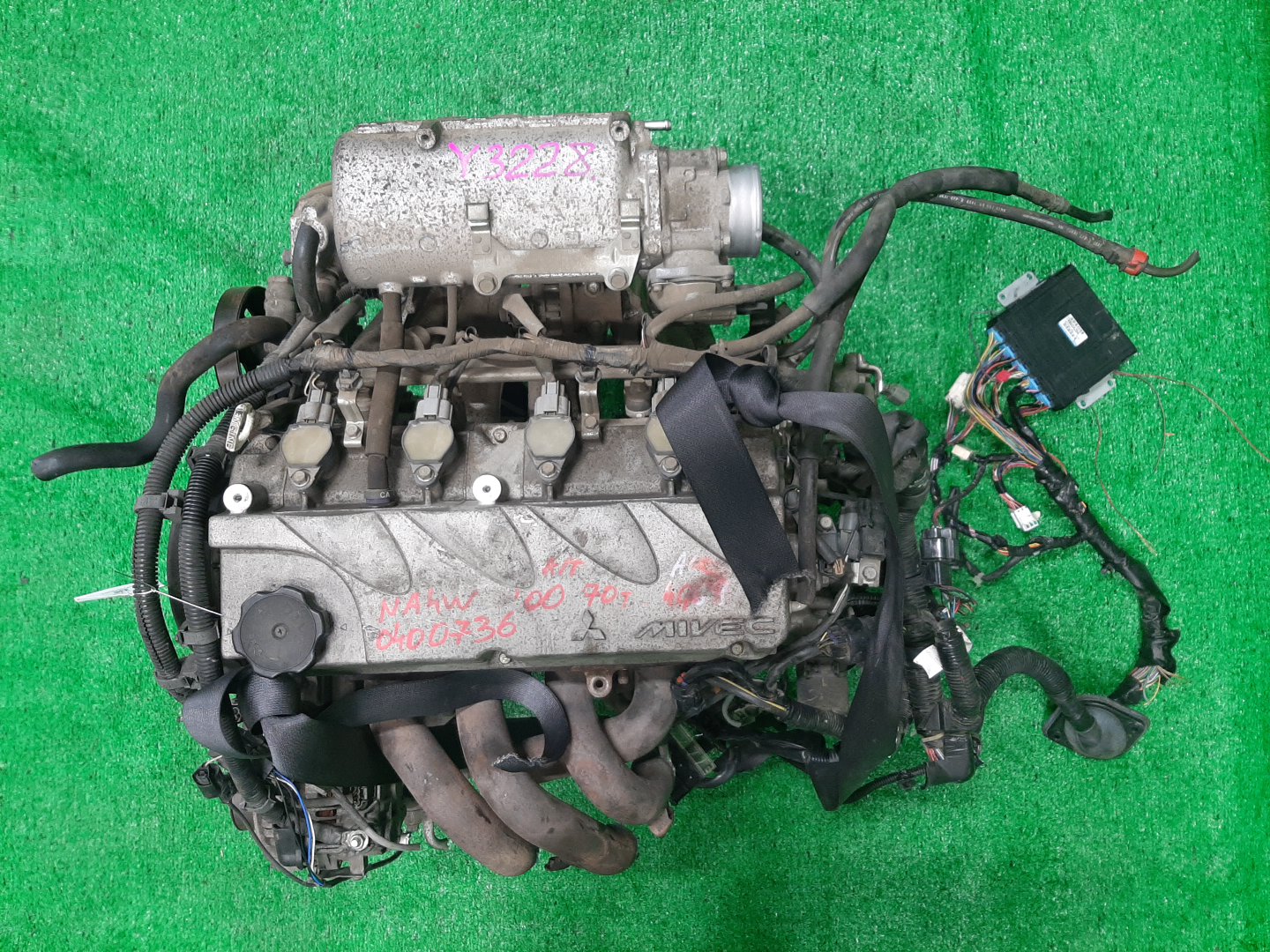 Двигатель MITSUBISHI GRANDIS NA4W 4G69 NT3105 1 ракурс