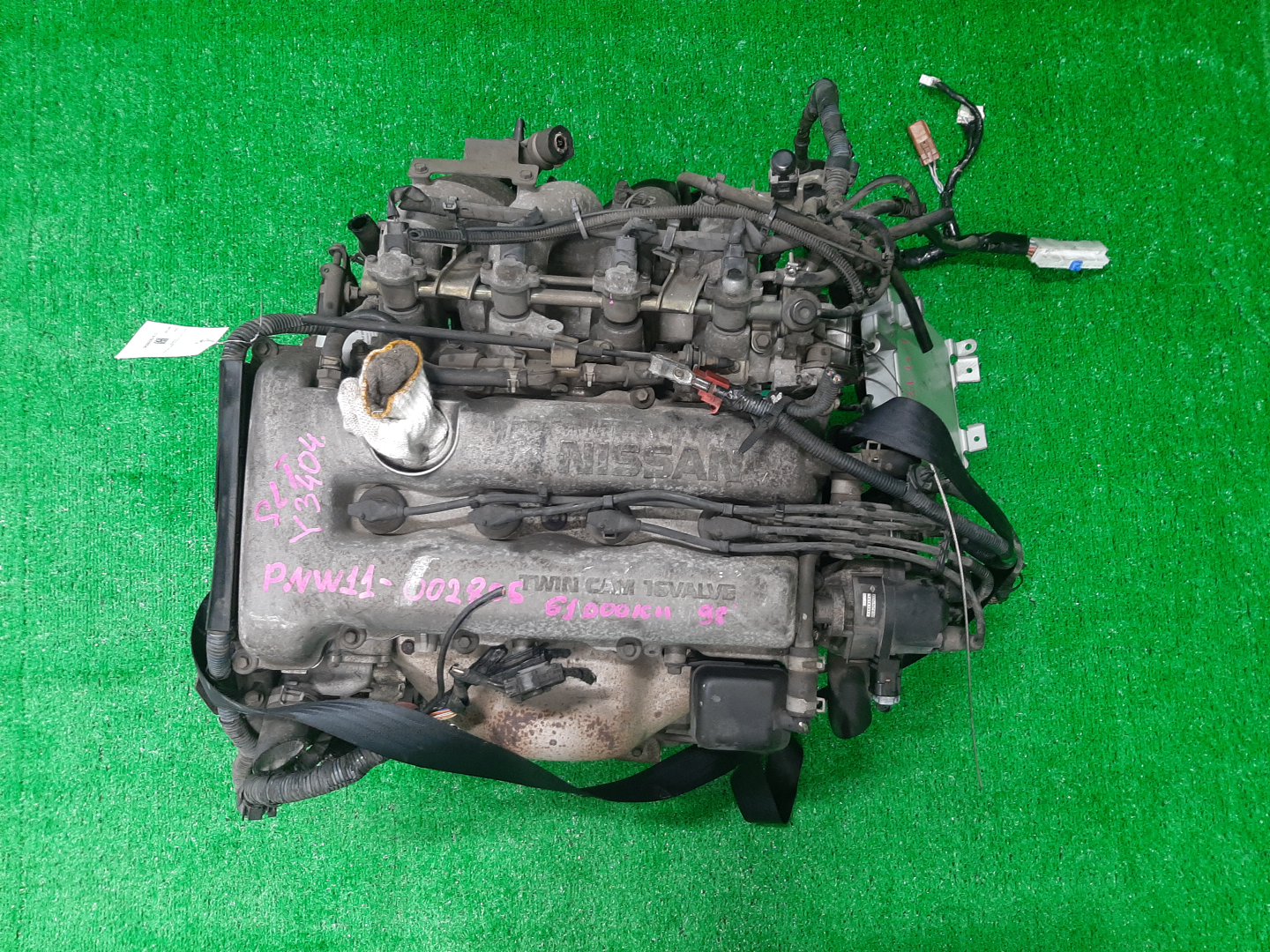 Двигатель NISSAN AVENIR PNW11 SR20DET 068722B 1 ракурс