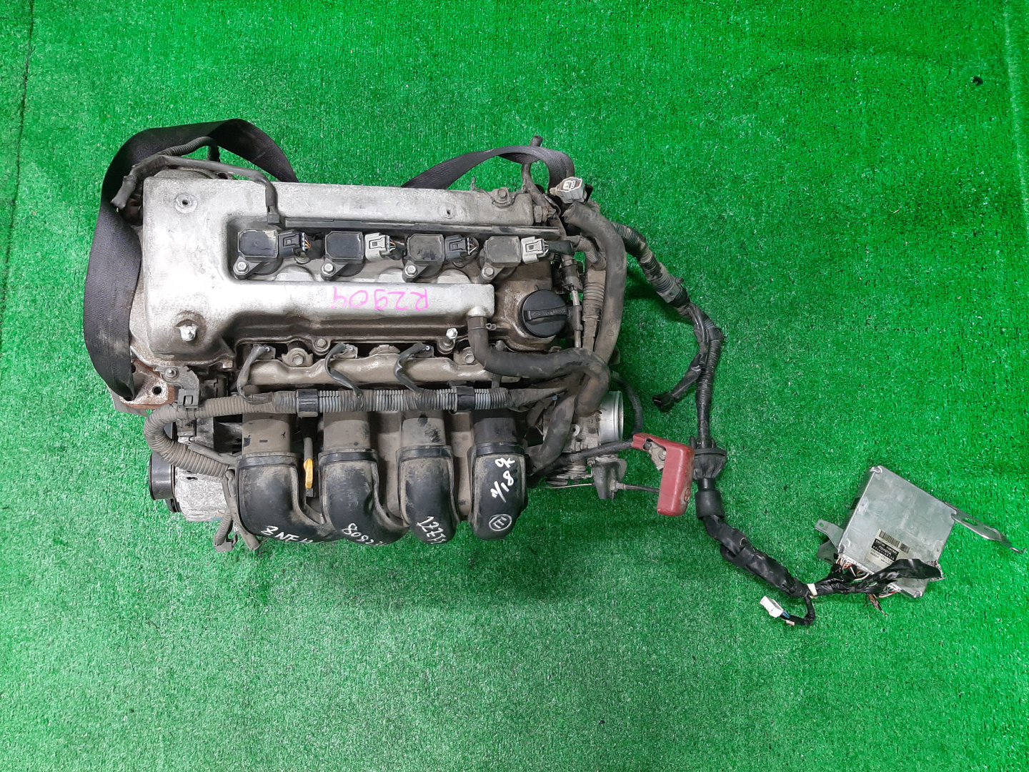 Двигатель TOYOTA COROLLA, PREMIO, COROLLA SPACIO, WISH, ALLION, COROLLA FIELDER, ALLEX, COROLLA RUNX, WILL VS ZZE124, ZZT245, ZZE124N, ZNE14G, ZZE124G, ZZE129 1ZZ-FE MEX 1 ракурс