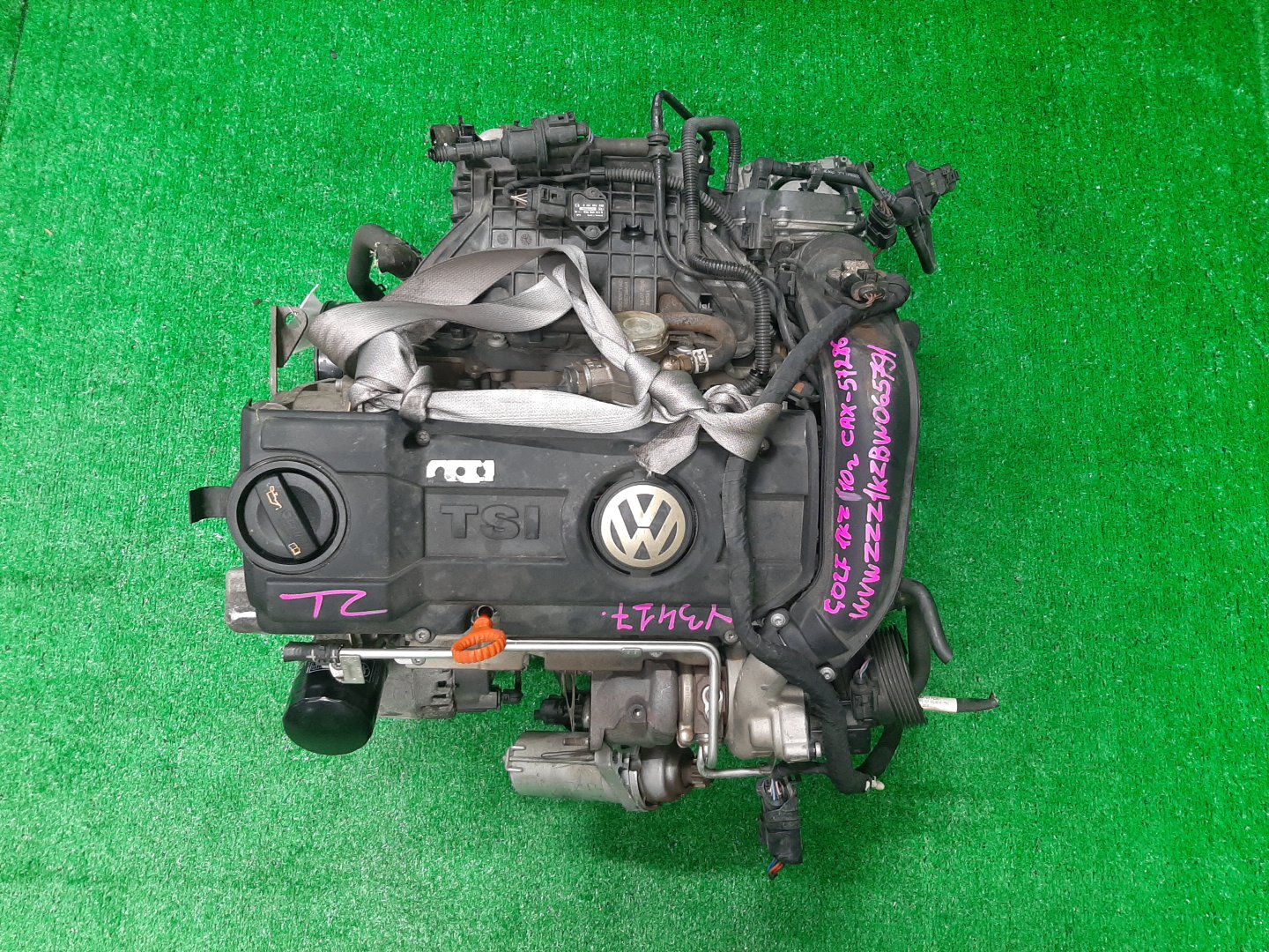 Двигатель VOLKSWAGEN GOLF, JETTA, GOLF PLUS, PASSAT, A1 1F, 5K1, MK6, MK5, 1K5, 1K1, A5, 1K2, 5M1, 3CCAX, 3C2, 3C, B6, 3C5, 362, 365, B7, 8X1 CAXA, CAX 572867 1 ракурс
