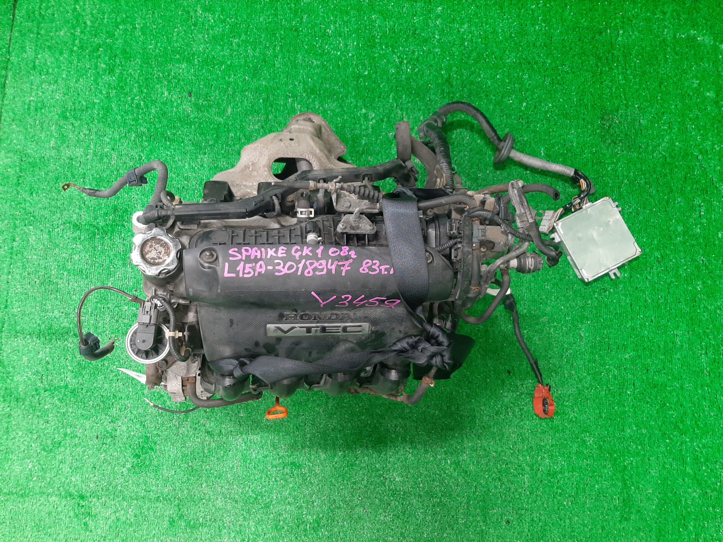 Двигатель HONDA MOBILIO, MOBILIO SPIKE GB2, GB1, GK1, GK2 L15A VTEC 1 ракурс