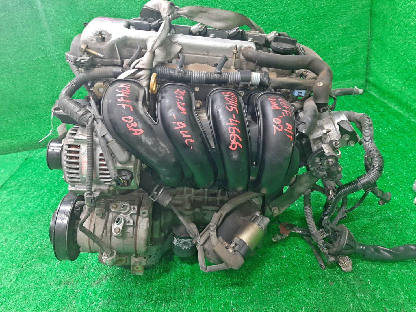 Двигатель TOYOTA COROLLA, PREMIO, COROLLA SPACIO, WISH, ALLION, COROLLA FIELDER, ALLEX, COROLLA RUNX, WILL VS ZZE124, ZZT245, ZZE124N, ZNE14G, ZZE124G, ZZE129 1ZZ-FE 1005628 3 ракурс