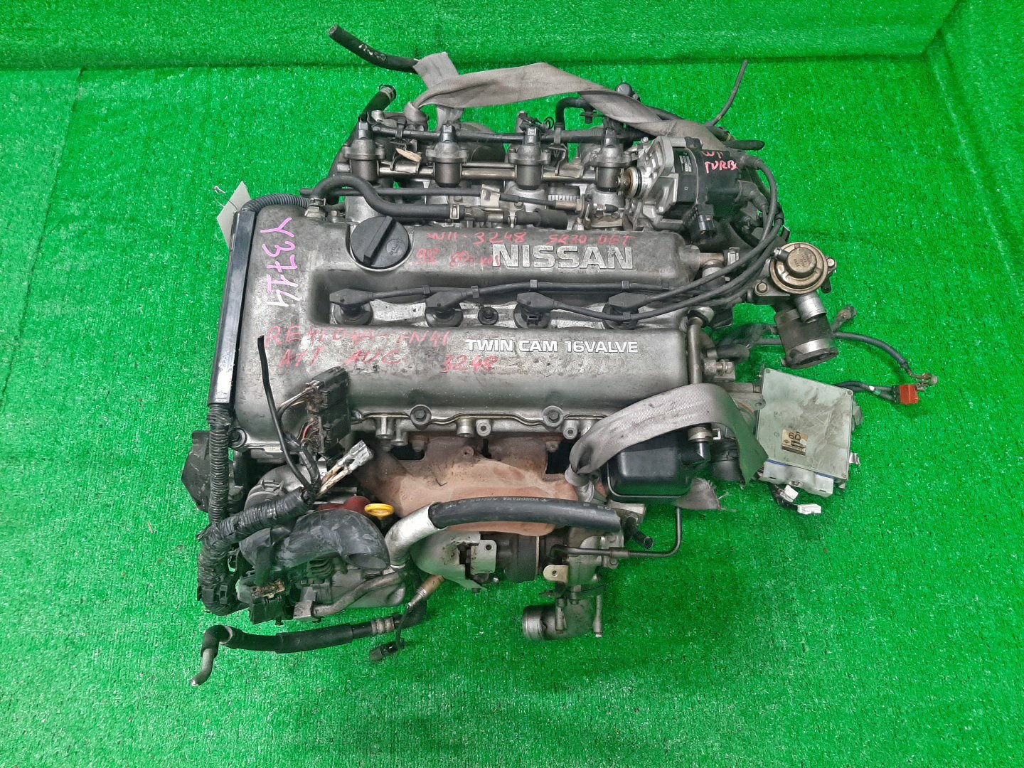 Двигатель NISSAN AVENIR PNW11 SR20DET 073026B 1 ракурс