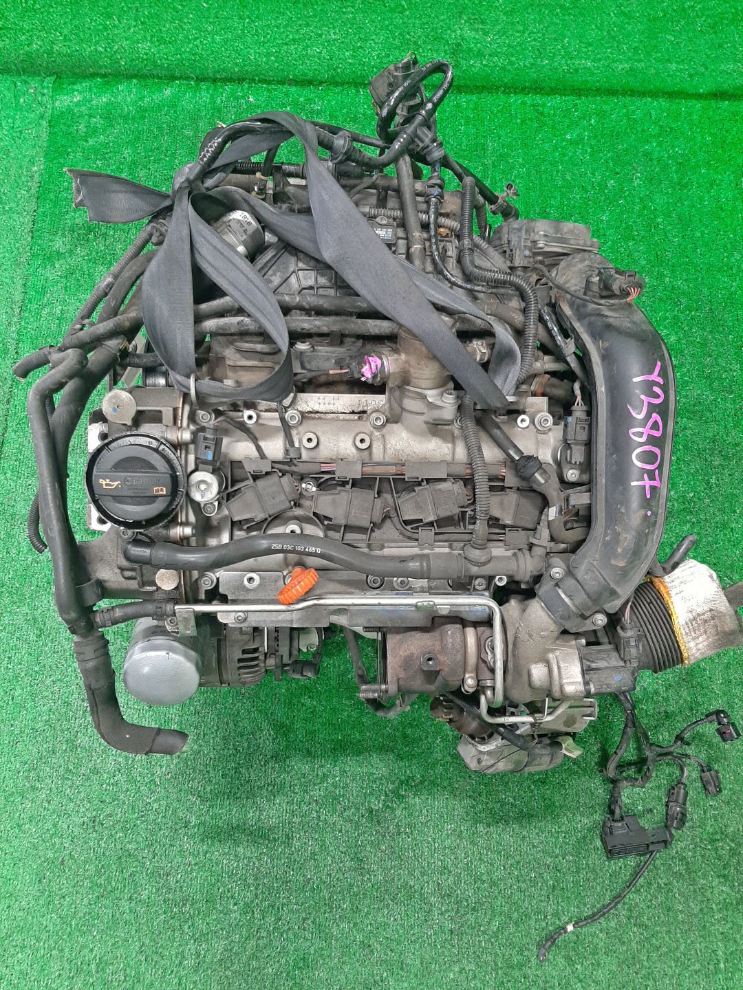 Двигатель VOLKSWAGEN GOLF, JETTA, GOLF PLUS, PASSAT, A1 1F, 5K1, MK6, MK5, 1K5, 1K1, A5, 1K2, 5M1, 3CCAX, 3C2, 3C, B6, 3C5, 362, 365, B7, 8X1 CAXA, CAX 760963 1 ракурс
