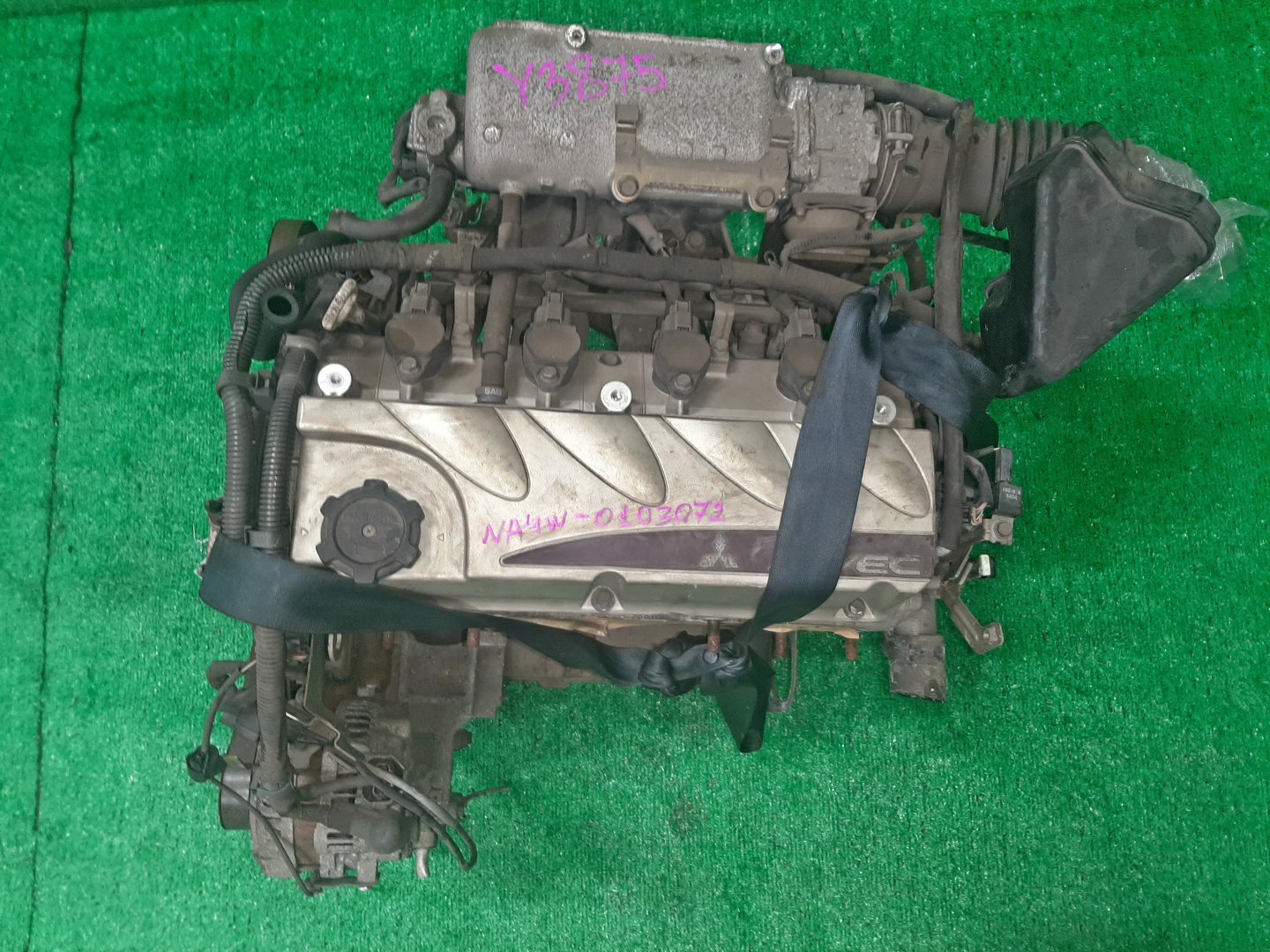 Двигатель MITSUBISHI GRANDIS NA4W 4G69 KX4153 1 ракурс Двигатель MITSUBISHI GRANDIS NA4W 4G69 KX4153 1 ракурс