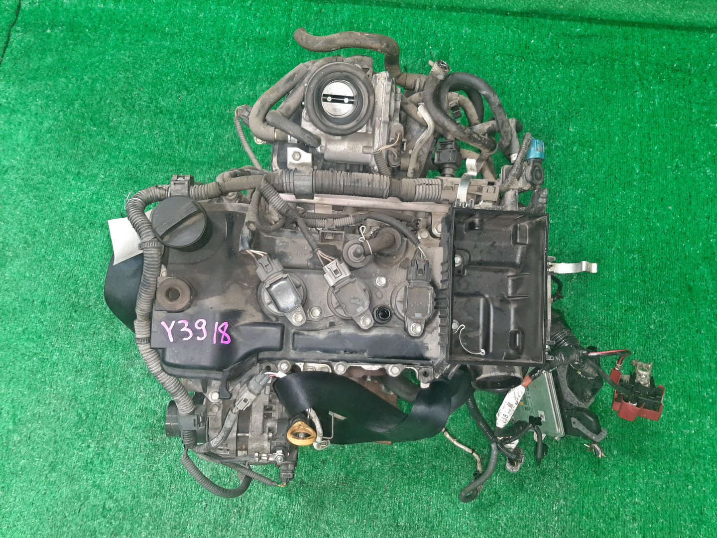 Двигатель TOYOTA VITZ KSP130 1KR-FE 2MOD 1 ракурс