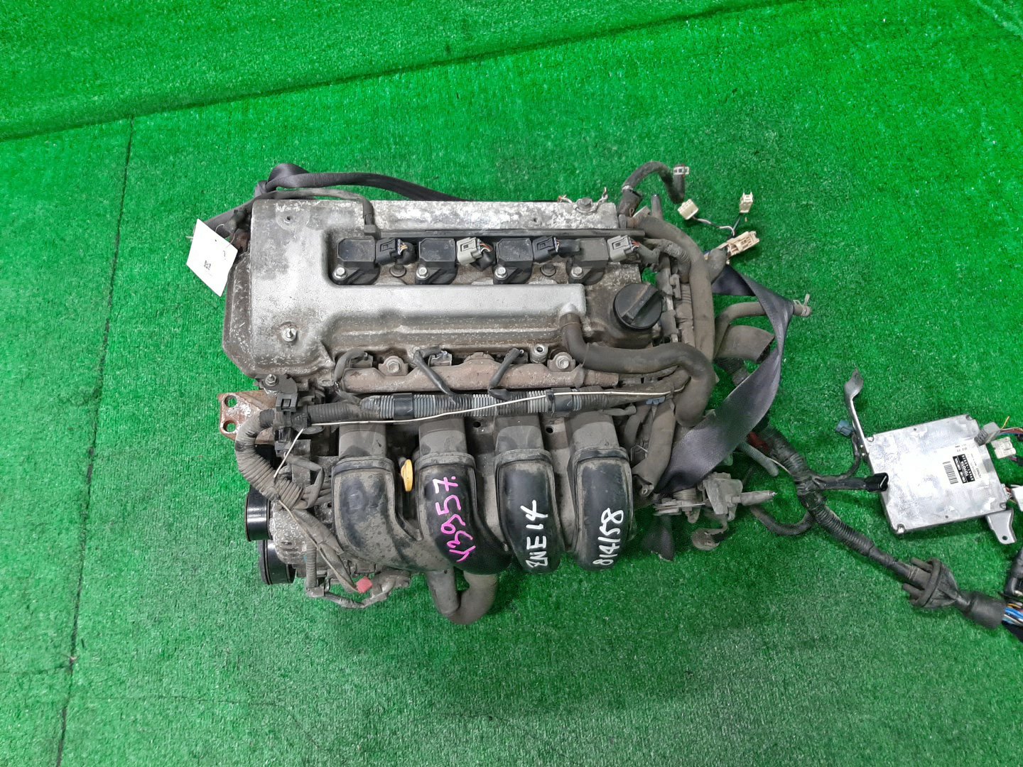 Двигатель TOYOTA COROLLA, PREMIO, COROLLA SPACIO, WISH, ALLION, COROLLA FIELDER, ALLEX, COROLLA RUNX, WILL VS ZZE124, ZZT245, ZZE124N, ZNE14G, ZZE124G, ZZE129 1ZZ-FE MEX 1 ракурс