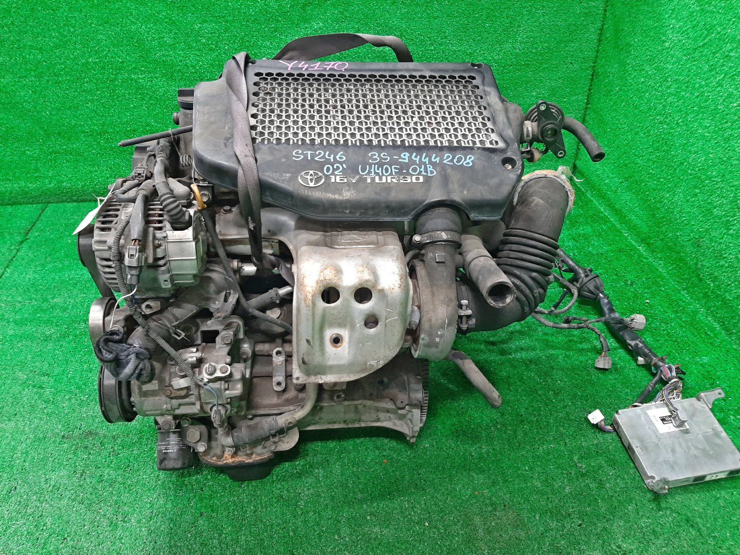 Двигатель TOYOTA CALDINA ST246W 3S-GTE 9444208 4 ракурс