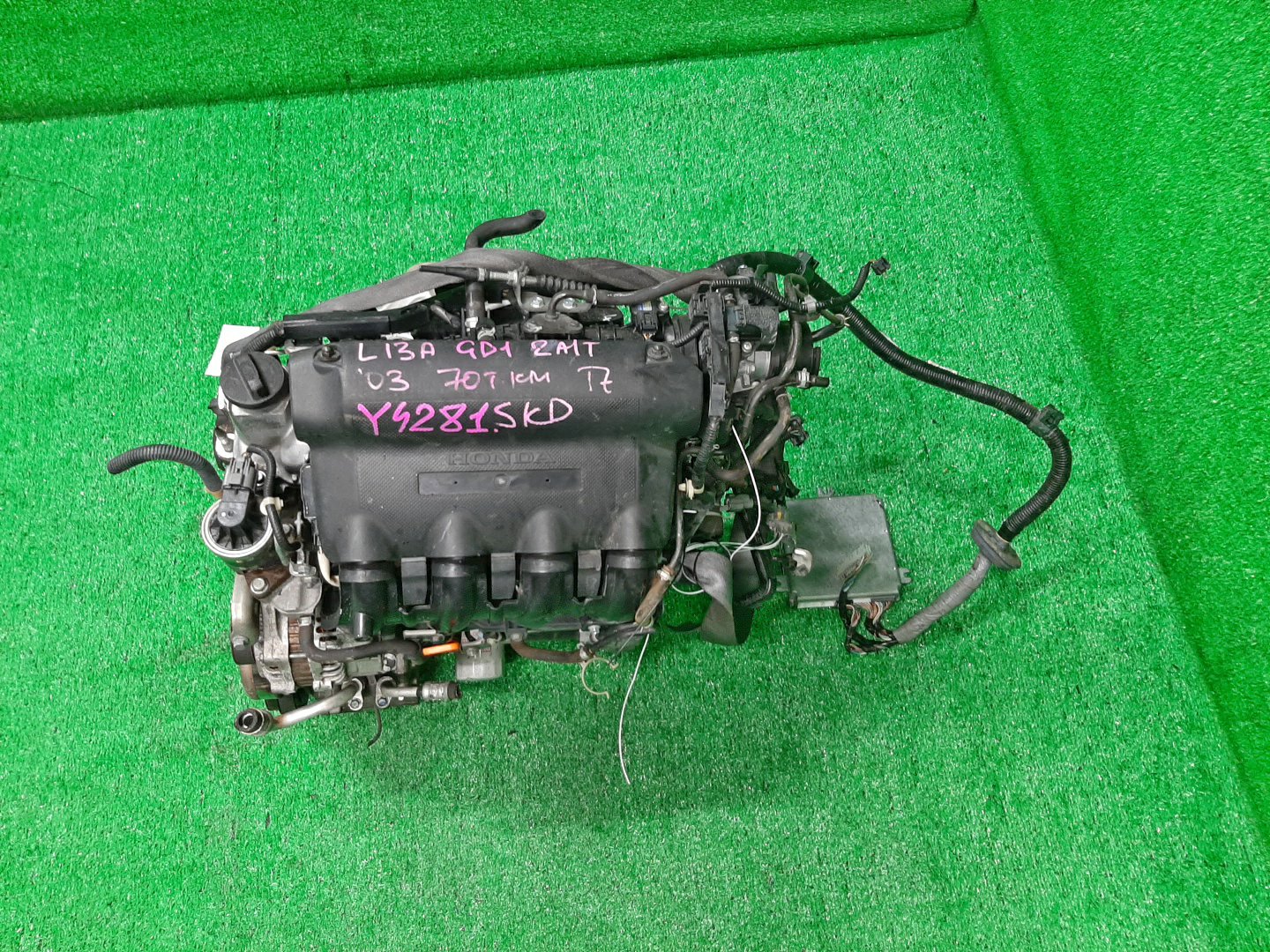 Двигатель HONDA FIT ARIA, FIT GD6, GD7, GD2, GD1 L13A I-DSI 1 ракурс
