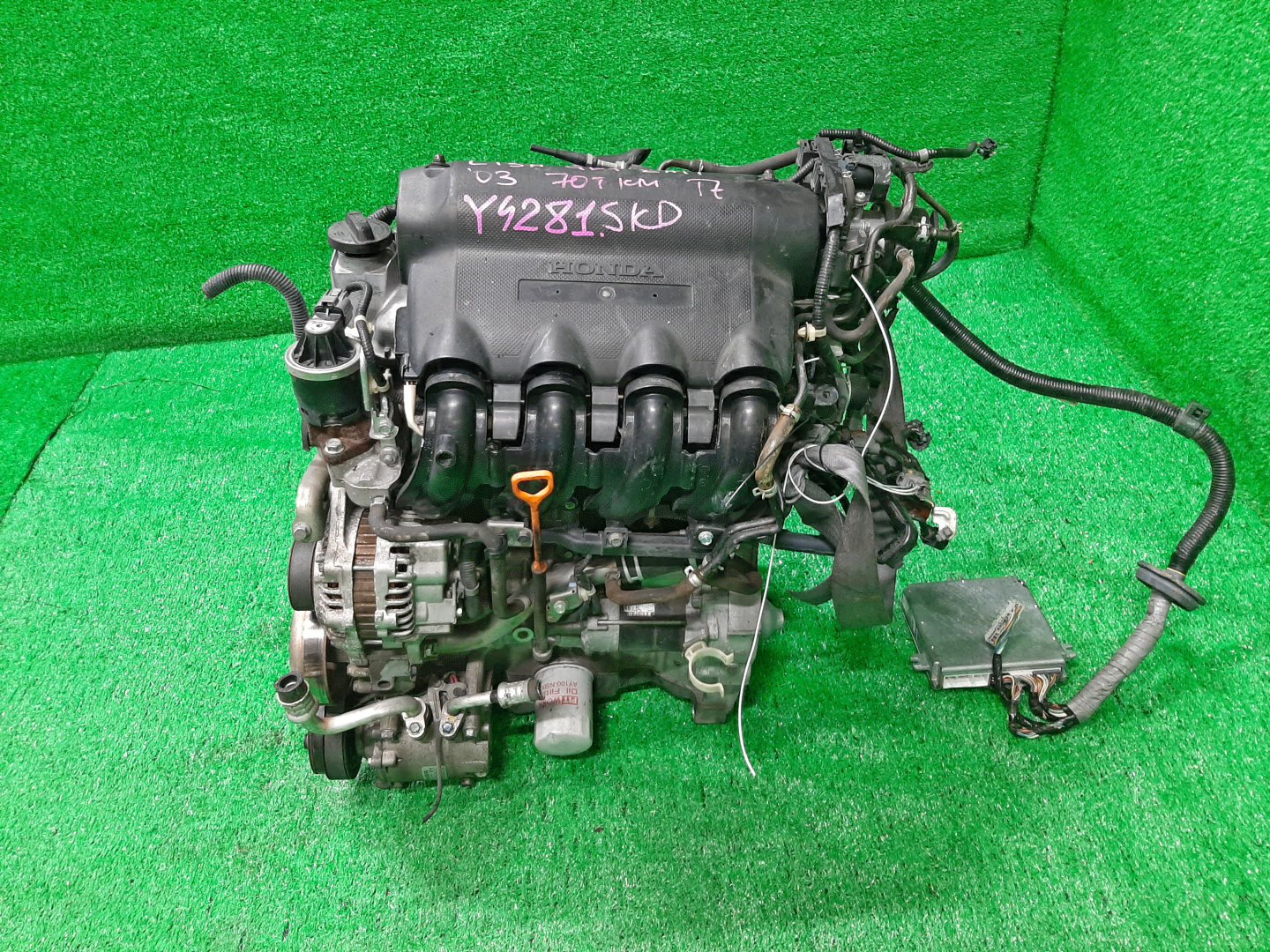 Двигатель HONDA FIT ARIA, FIT GD6, GD7, GD2, GD1 L13A I-DSI 4 ракурс