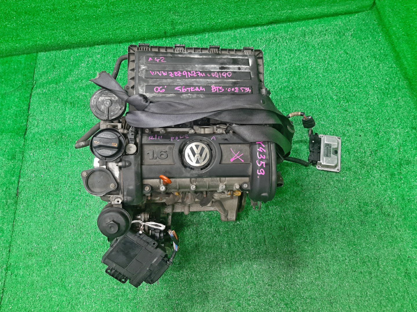 Двигатель VOLKSWAGEN POLO 9N3, 9N1 BTS, BUD 002534 1 ракурс