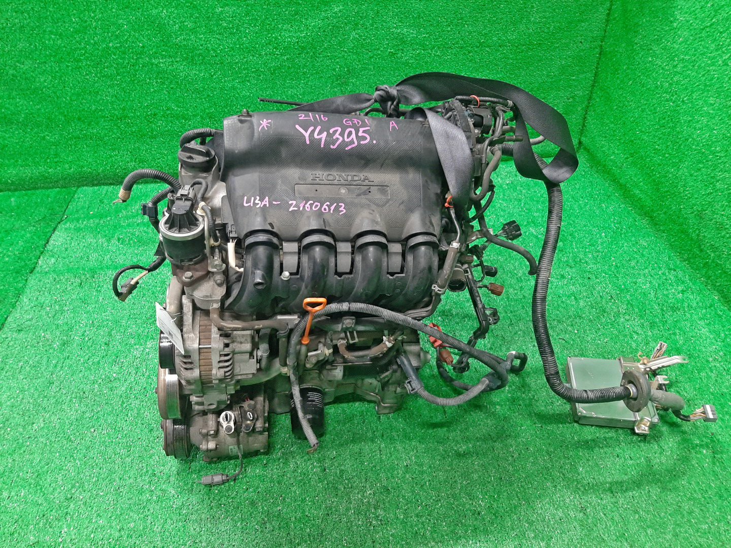 Двигатель HONDA FIT ARIA, FIT GD6, GD7, GD2, GD1 L13A I-DSI 4 ракурс