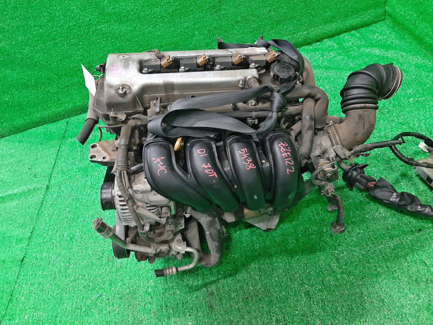Двигатель TOYOTA CALDINA, CELICA, COROLLA, PREMIO, COROLLA SPACIO, ISIS, WISH, ALLION, COROLLA FIELDER, ALLEX, COROLLA RUNX, WILL VS, FIELDER ZGE20W, ZZT240, ZZT241W, ZZT230, ZZE122, ZNM10, ZNM10W, ZNM10G, ZNE10, ZNE10G, ZZE127 1ZZ-FE MEX 4 ракурс