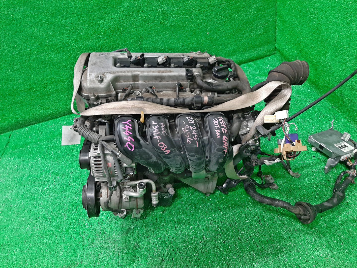 Двигатель TOYOTA COROLLA, PREMIO, COROLLA SPACIO, WISH, ALLION, COROLLA FIELDER, ALLEX, COROLLA RUNX, WILL VS ZZE124, ZZT245, ZZE124N, ZNE14G, ZZE124G, ZZE129 1ZZ-FE MEX 4 ракурс