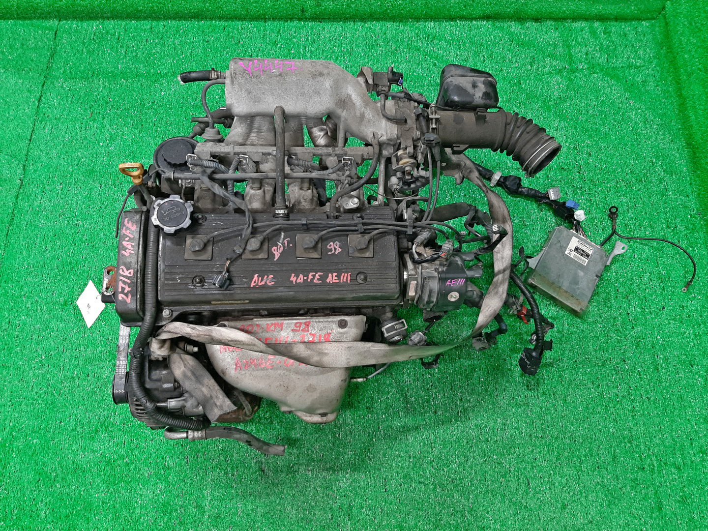 Двигатель TOYOTA SPRINTER CARIB, CERES, COROLLA, COROLLA LEVIN, SPRINTER MARINO, COROLLA SPACIO, SPRINTER, SPRINTER TRUENO AE111G, AE101, AE111, AE111N 4A-FE TPAM 1 ракурс