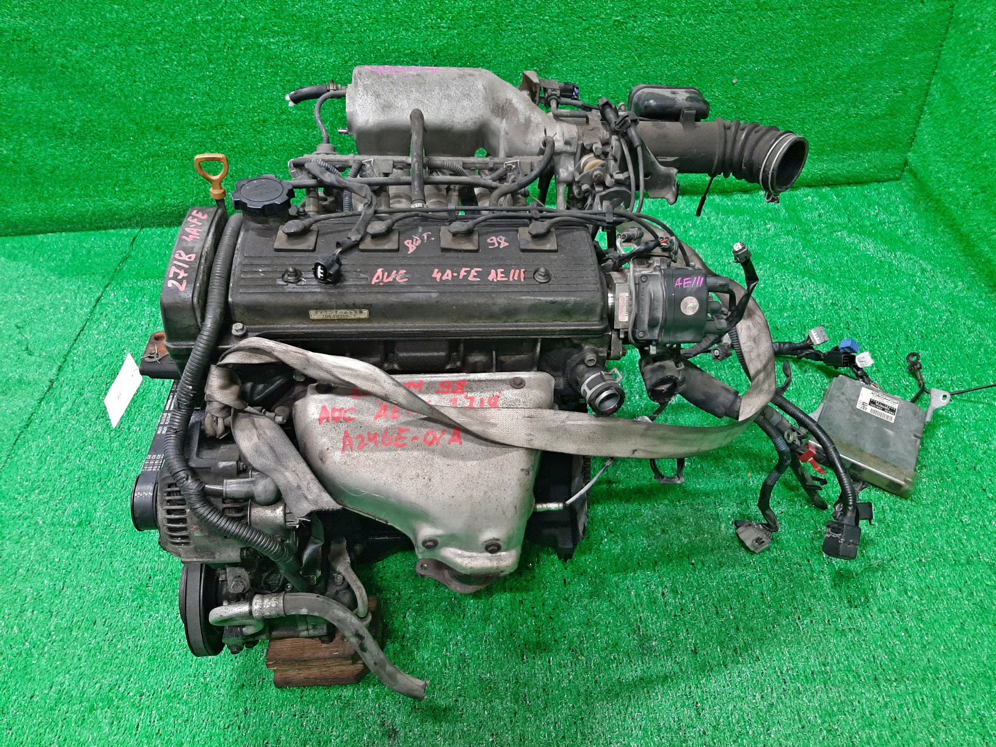Двигатель TOYOTA SPRINTER CARIB, CERES, COROLLA, COROLLA LEVIN, SPRINTER MARINO, COROLLA SPACIO, SPRINTER, SPRINTER TRUENO AE111G, AE101, AE111, AE111N 4A-FE TPAM 4 ракурс