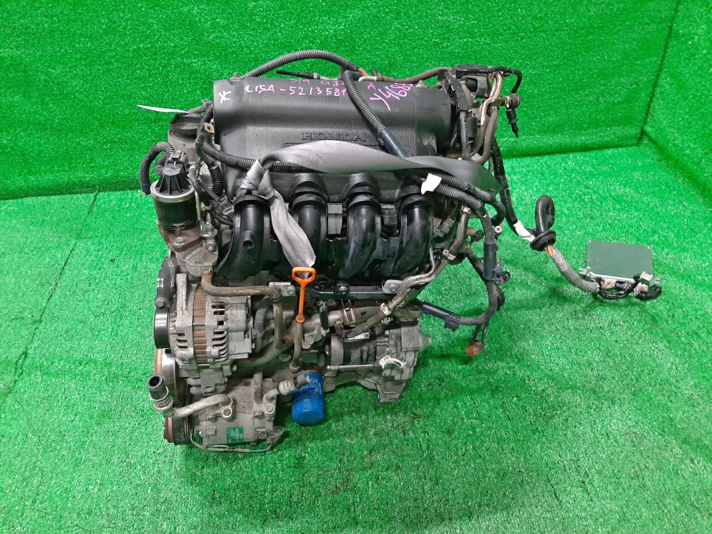 Двигатель HONDA AIRWAVE GJ1, GJ2 L15A VTEC 4 ракурс