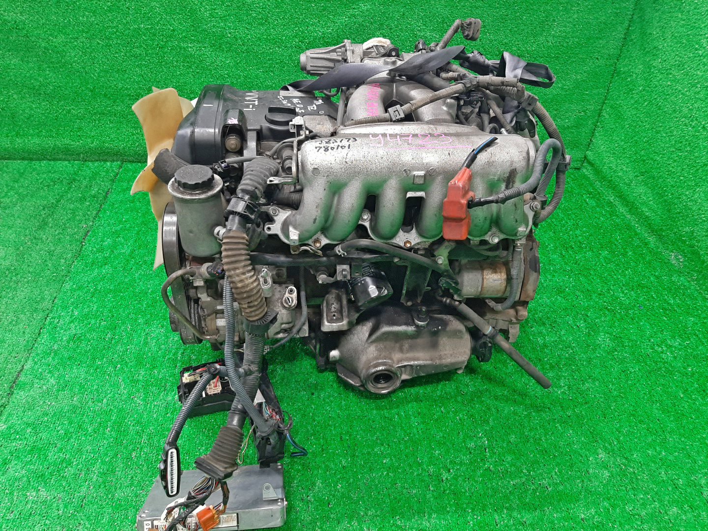 Двигатель TOYOTA CROWN JZS173 1JZ-GE VVTI 4 ракурс