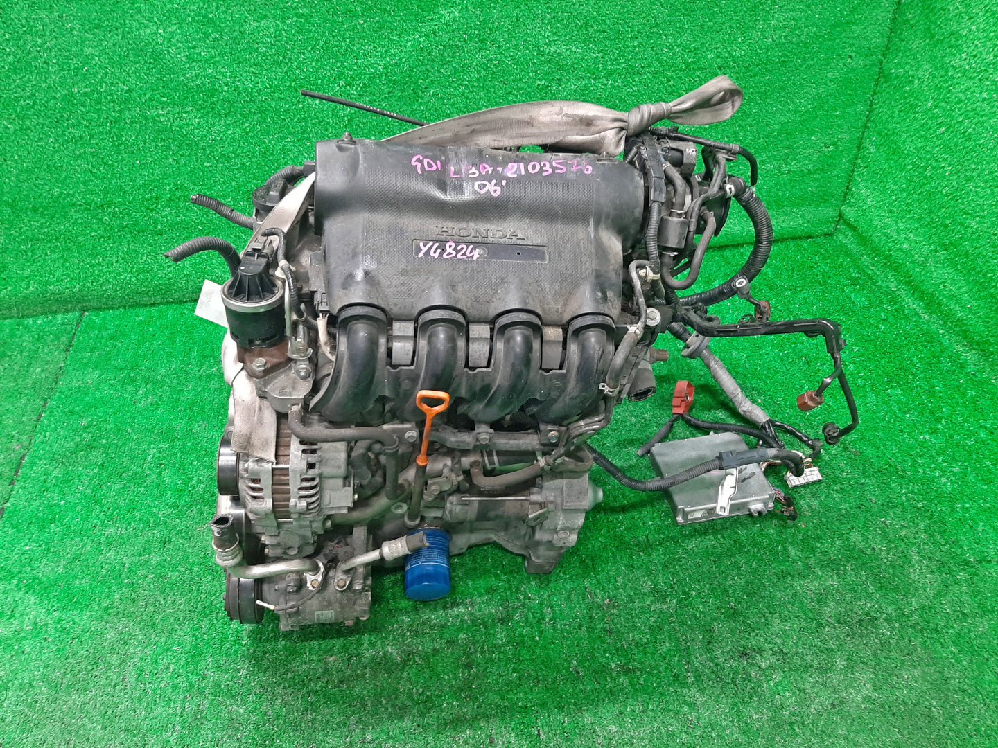Двигатель HONDA FIT ARIA, FIT GD6, GD7, GD2, GD1 L13A I-DSI 4 ракурс