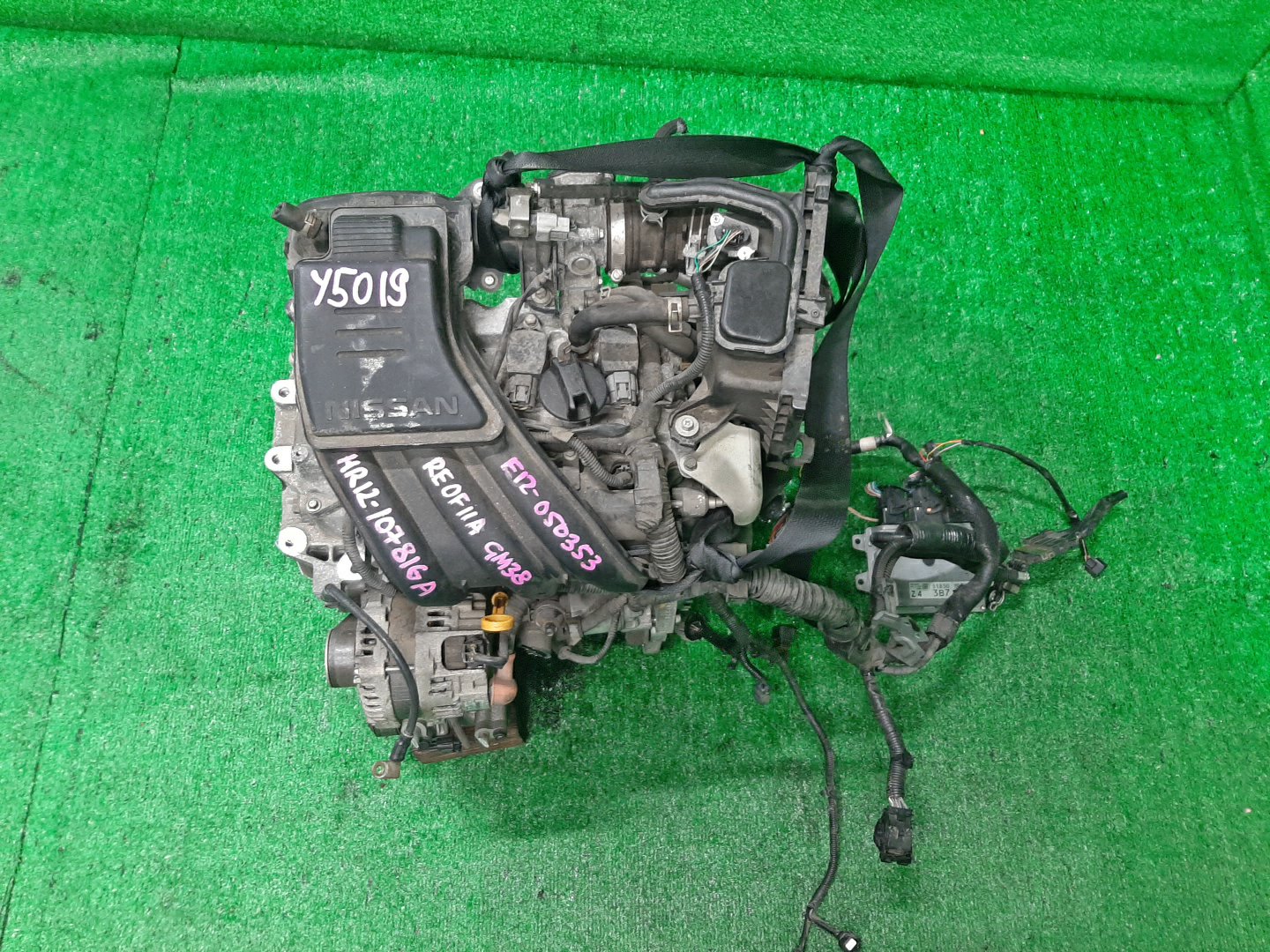Двигатель NISSAN NOTE E12 HR12DE 107816A 1 ракурс