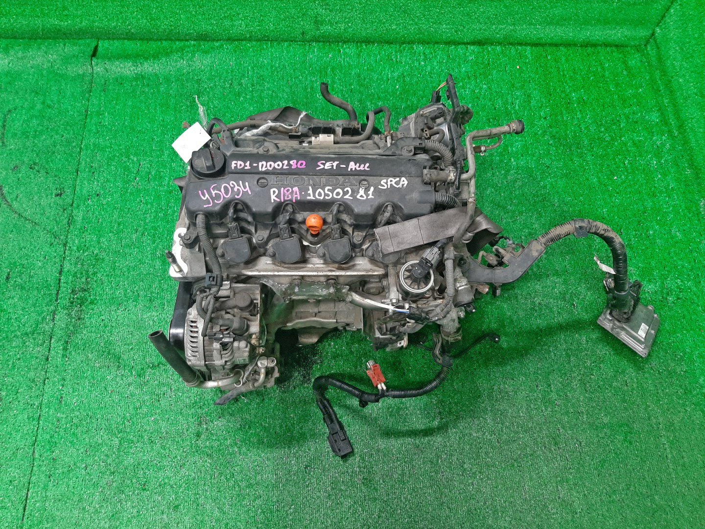 Двигатель HONDA CIVIC FD1 R18A 1050281 1 ракурс