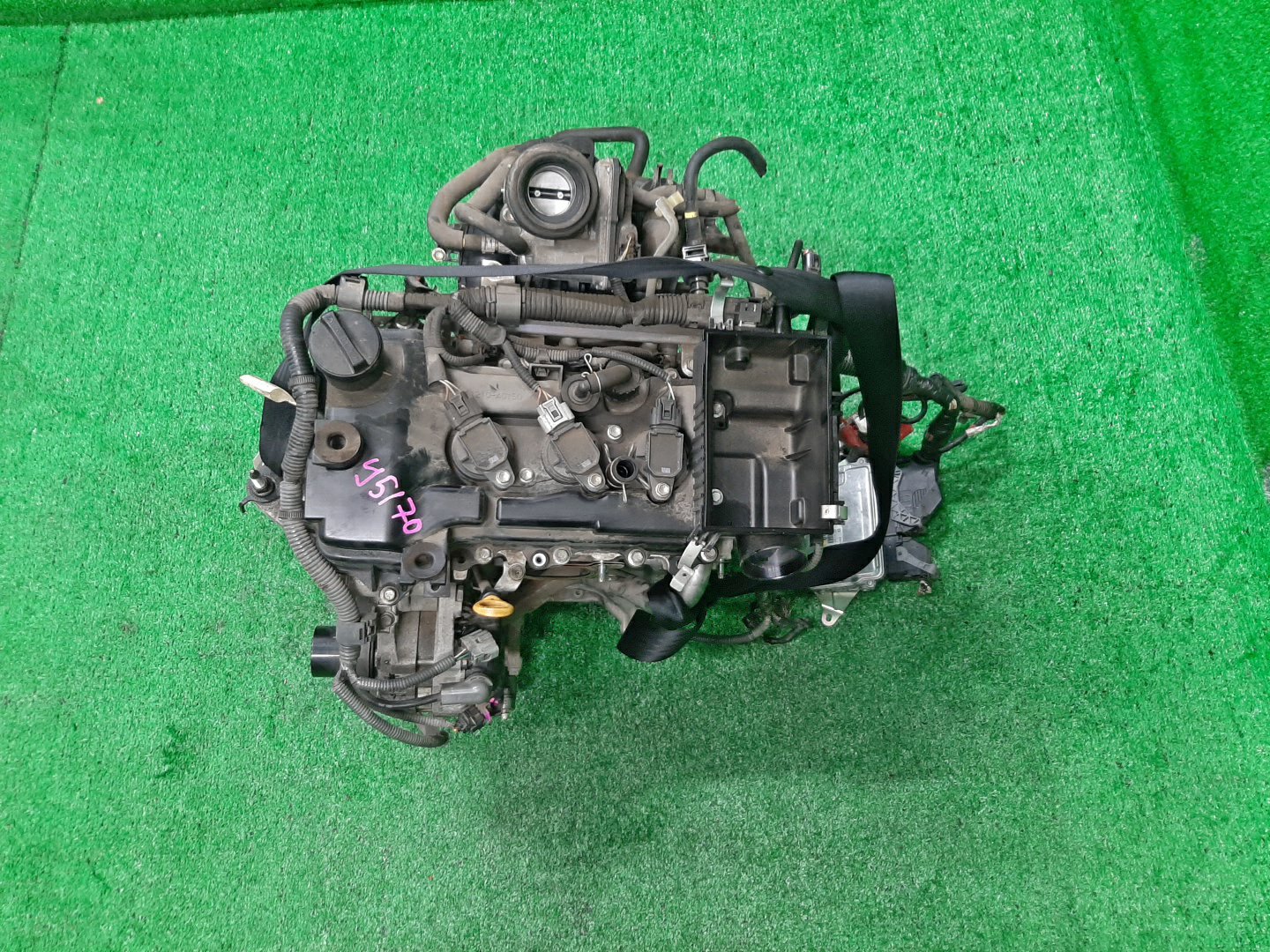 Двигатель TOYOTA VITZ KSP130 1KR-FE 2MOD 1 ракурс