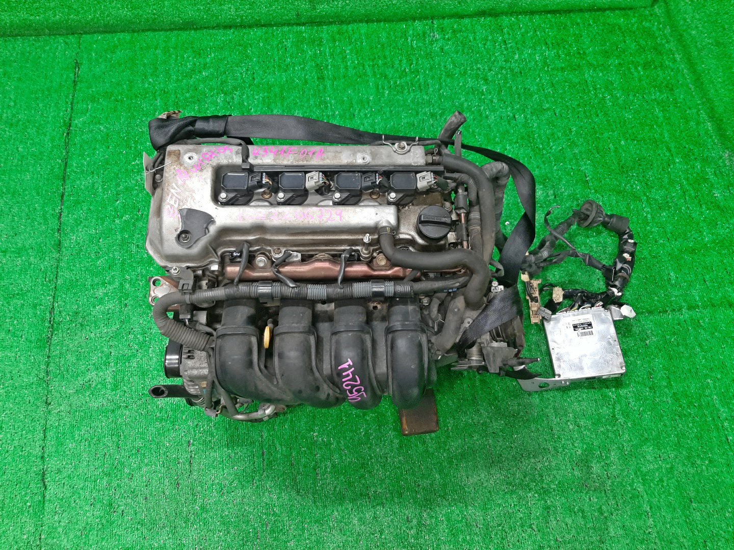 Двигатель TOYOTA COROLLA, PREMIO, COROLLA SPACIO, WISH, ALLION, COROLLA FIELDER, ALLEX, COROLLA RUNX, WILL VS ZZE124, ZZT245, ZZE124N, ZNE14G, ZZE124G, ZZE129 1ZZ-FE MEX 1 ракурс