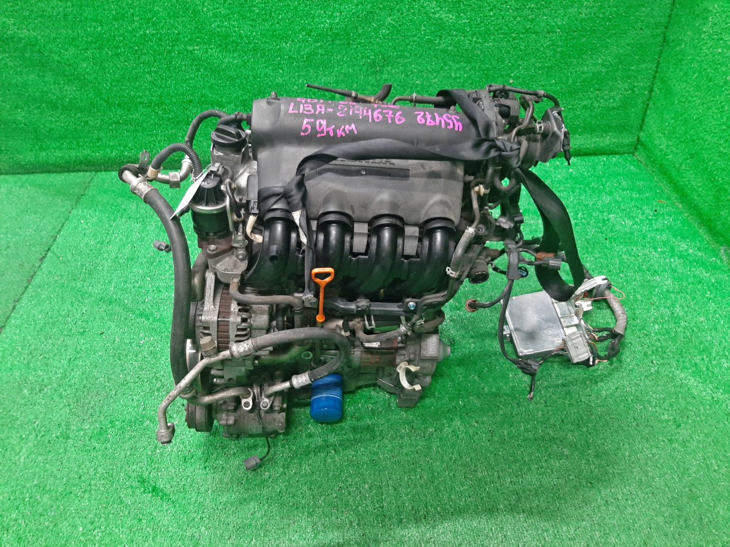 Двигатель HONDA FIT ARIA, FIT GD6, GD7, GD2, GD1 L13A I-DSI 4 ракурс