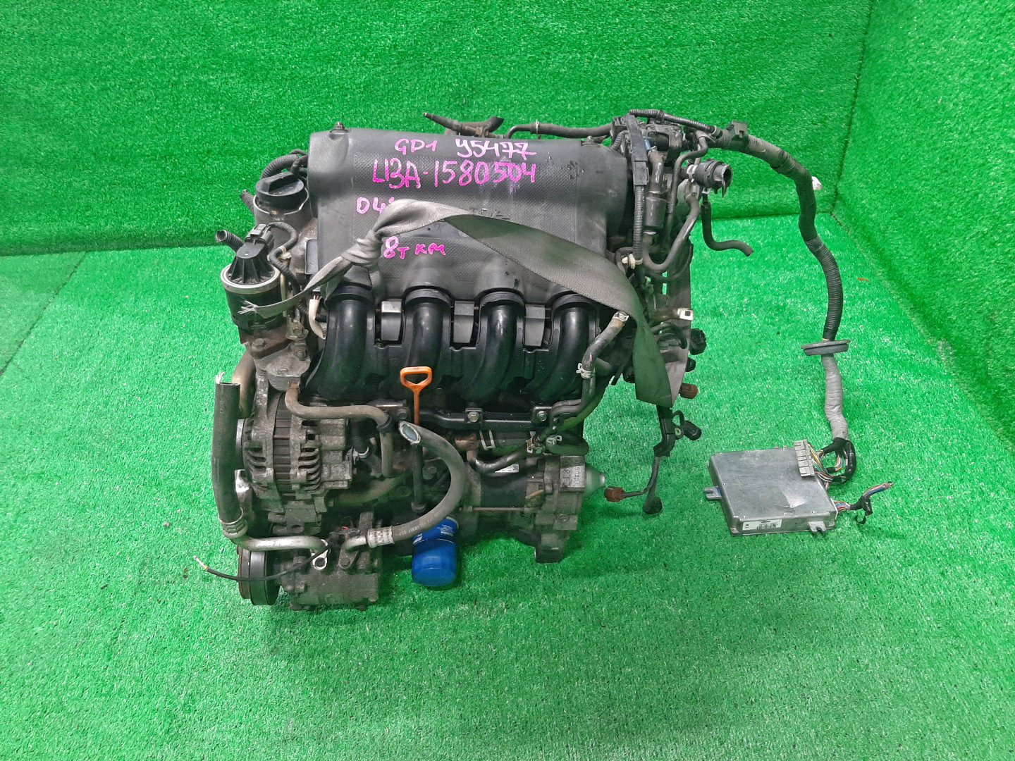 Двигатель HONDA FIT ARIA, FIT GD6, GD7, GD2, GD1 L13A I-DSI 4 ракурс