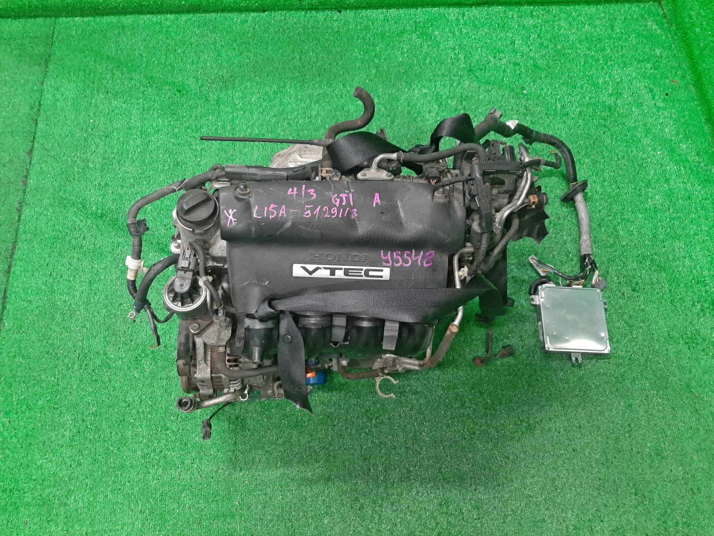 Двигатель HONDA AIRWAVE GJ1, GJ2 L15A VTEC 1 ракурс