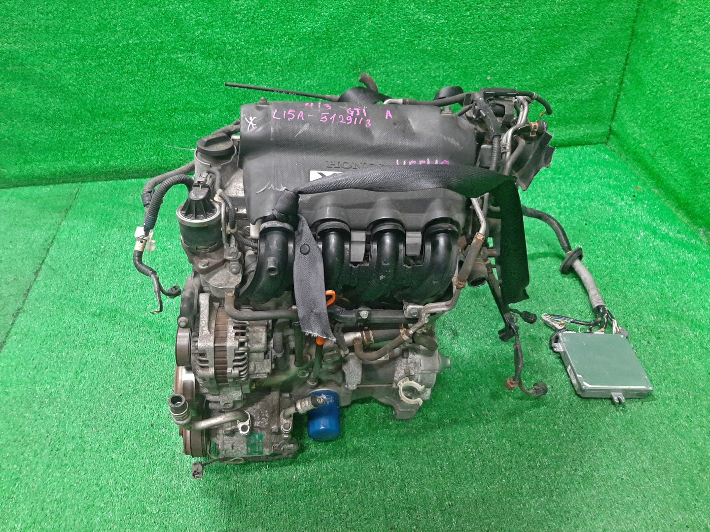 Двигатель HONDA AIRWAVE GJ1, GJ2 L15A VTEC 4 ракурс