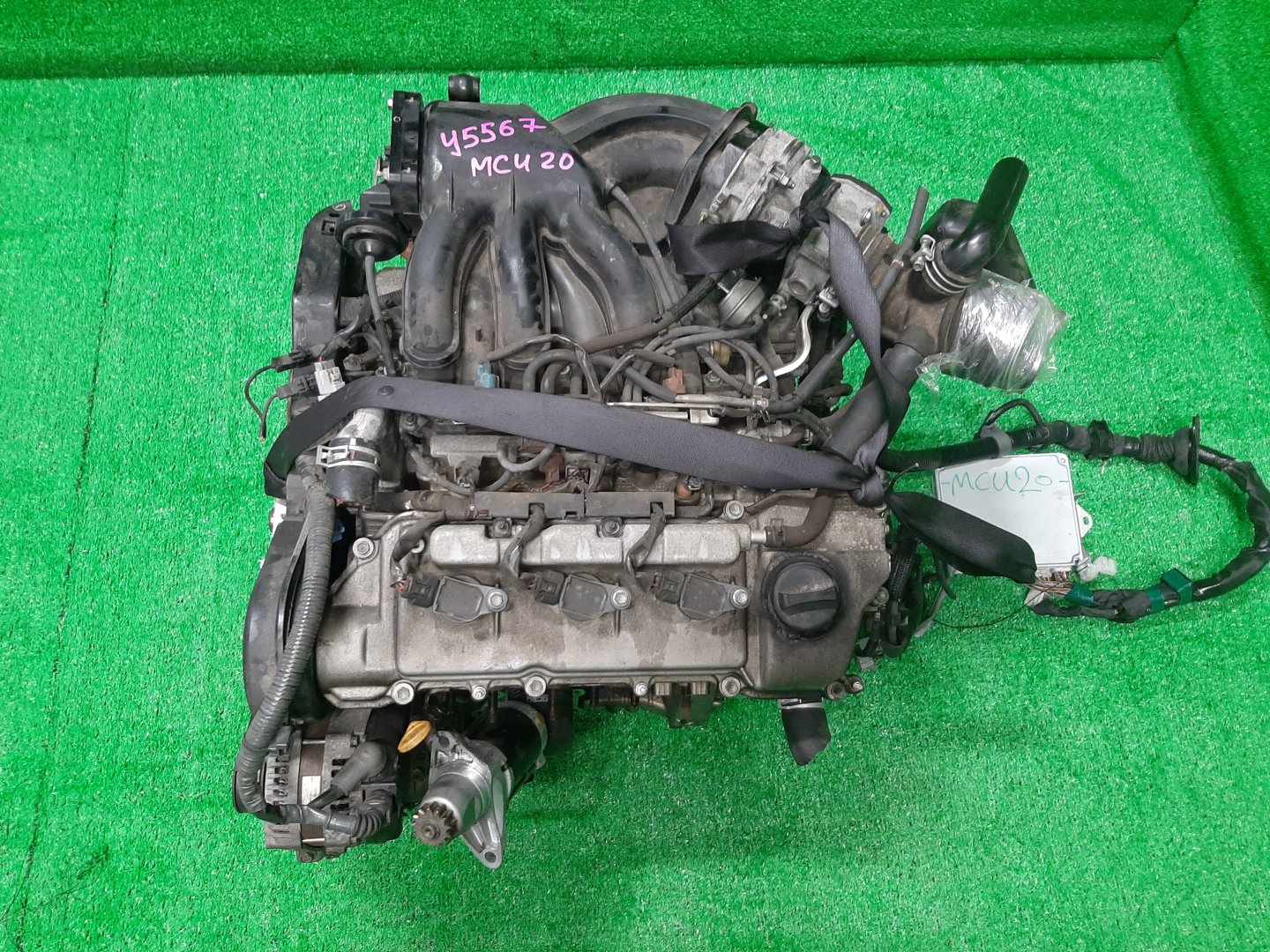 Двигатель TOYOTA KLUGER V MCU20W 1MZ-FE VVTI 1 ракурс Двигатель TOYOTA KLUGER V MCU20W 1MZ-FE VVTI 1 ракурс