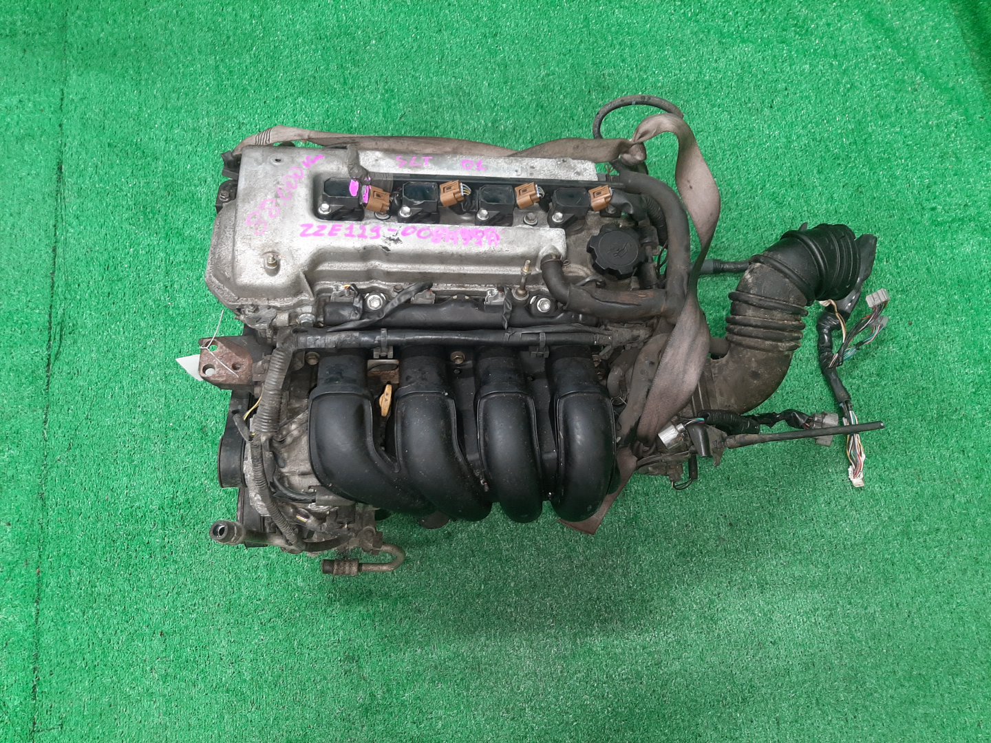Двигатель TOYOTA COROLLA, PREMIO, COROLLA SPACIO, WISH, ALLION, COROLLA FIELDER, ALLEX, COROLLA RUNX, WILL VS ZZE124, ZZT245, ZZE124N, ZNE14G, ZZE124G, ZZE129 1ZZ-FE MEX 1 ракурс