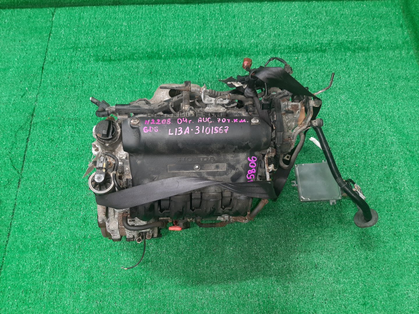 Двигатель HONDA FIT ARIA, FIT GD6, GD7, GD2, GD1 L13A I-DSI 1 ракурс