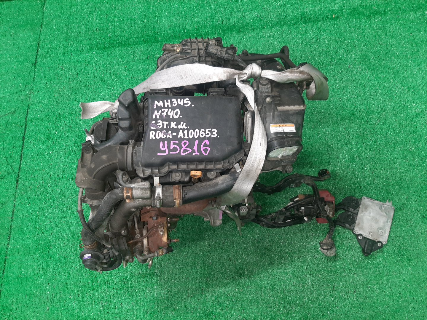 Двигатель SUZUKI WAGON R, MOCO, SPACIA MH34S, MG33S, MK32S R06AT A100653 1 ракурс