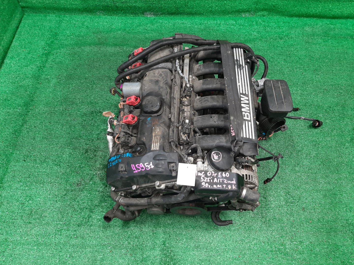 Двигатель BMW 5-Series, 3-Series, X3, 323i, 325i, 525i E61, E60, E90, E91, E93, E92, E83 N52B25AF 77764125 1 ракурс