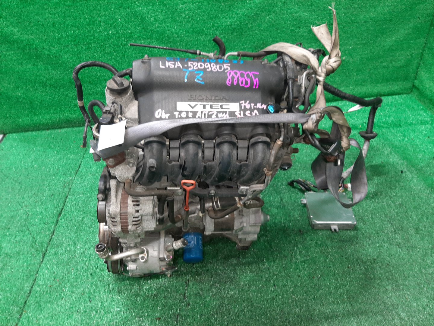 Двигатель HONDA AIRWAVE GJ1, GJ2 L15A VTEC 4 ракурс