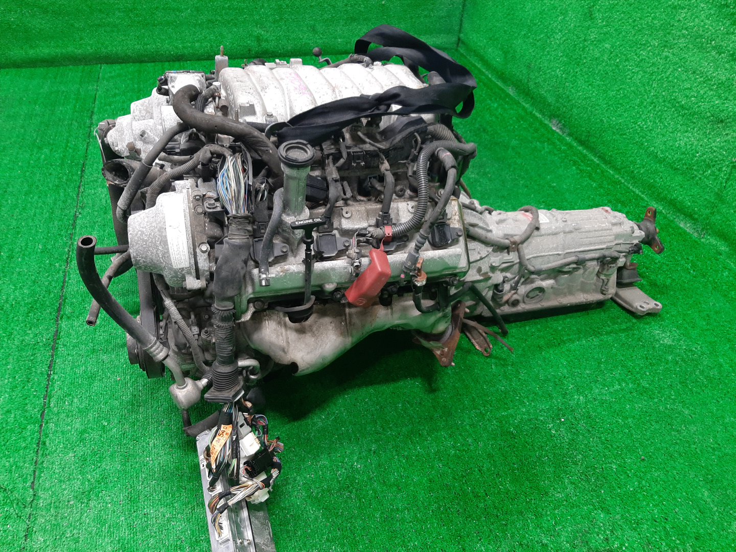 Двигатель TOYOTA SOARER, SC430 UZZ40 3UZ-FE SET, 1MOD 4 ракурс