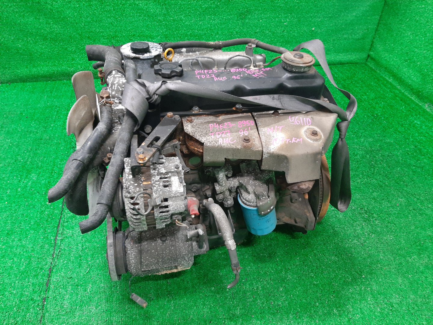Двигатель NISSAN ATLAS AGF22, F23, F22, P4F23, R4F23, P2F23 TD27 12V 4 ракурс