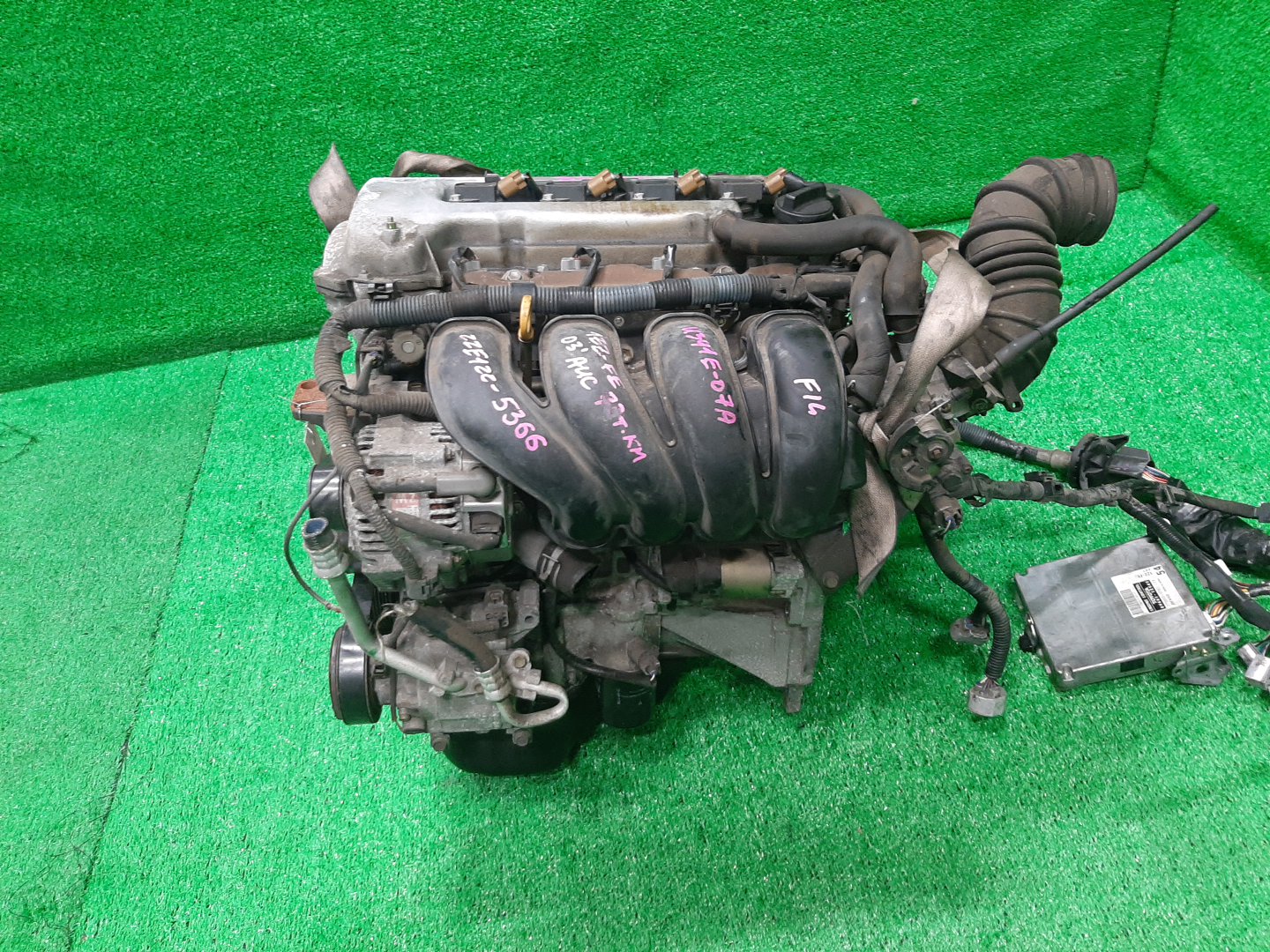 Двигатель TOYOTA COROLLA FIELDER ZZE122G 1ZZ-FE MEX 4 ракурс