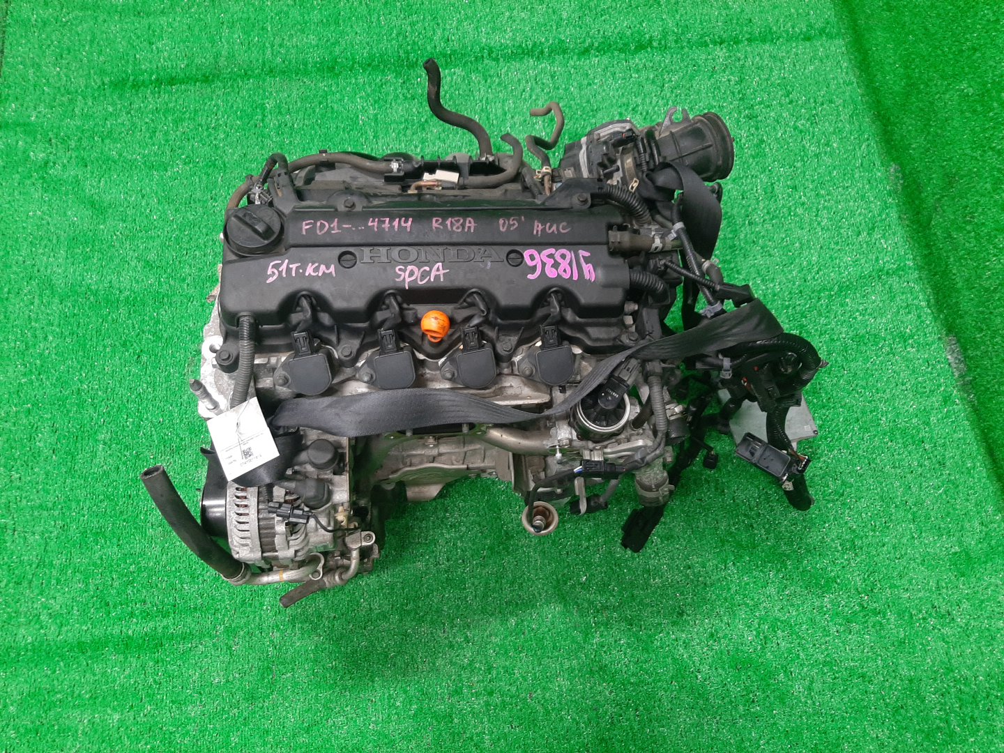 Двигатель HONDA CIVIC FD1 R18A 1004750 1 ракурс