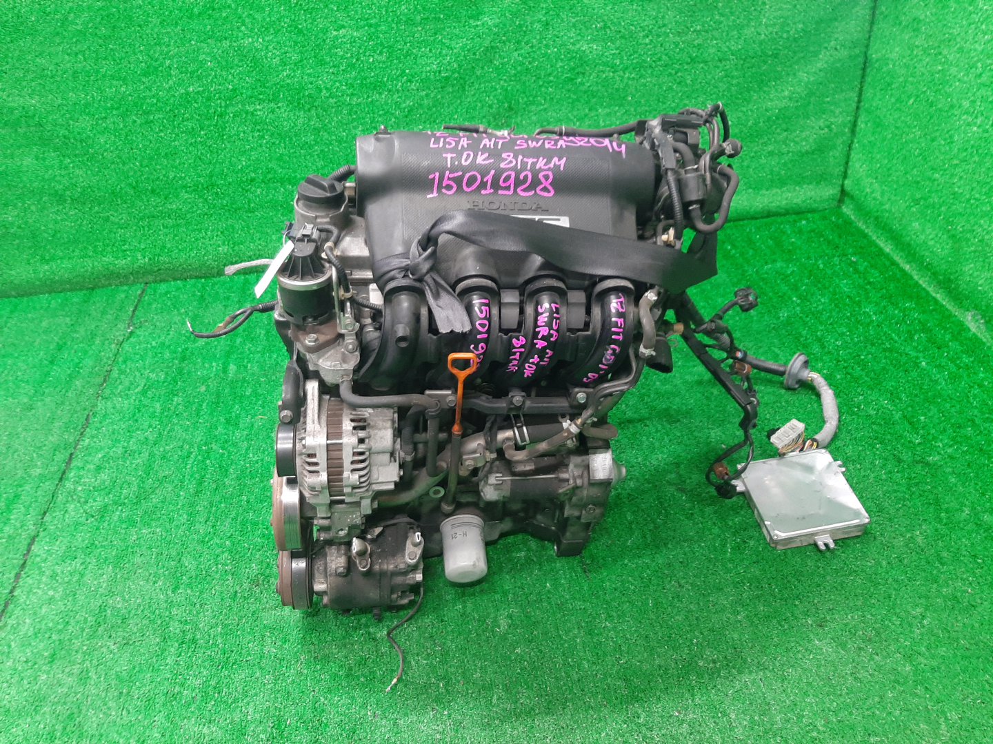 Двигатель HONDA FIT GD3, GD4 L15A VTEC 4 ракурс