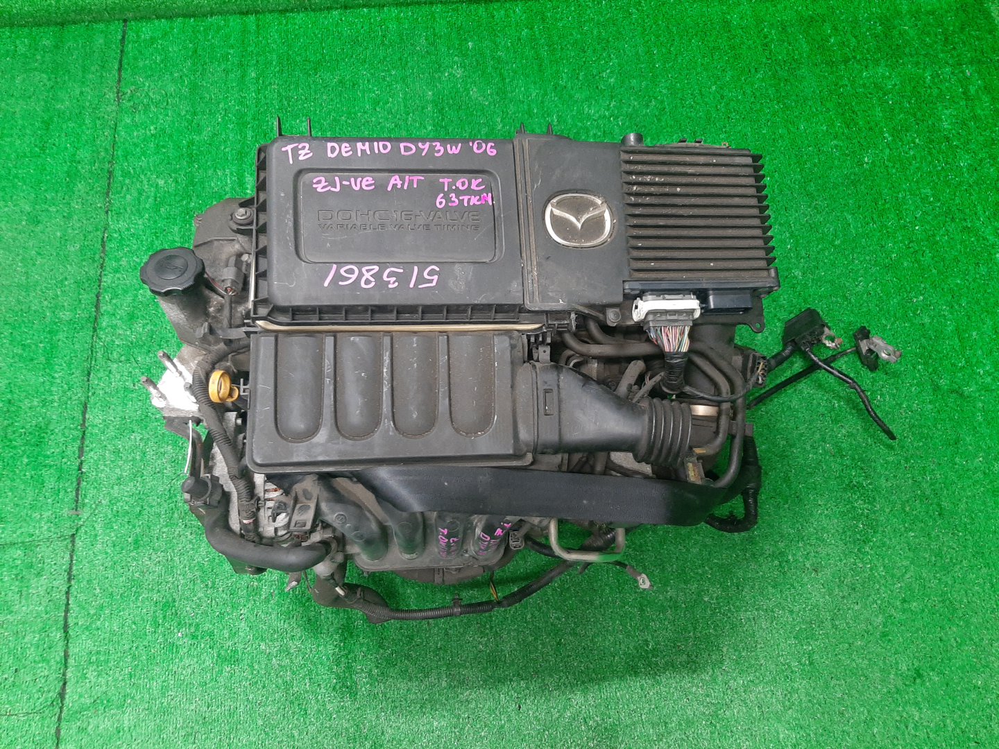 Двигатель MAZDA DEMIO DY3W ZJ-VE ELECTRO 1 ракурс