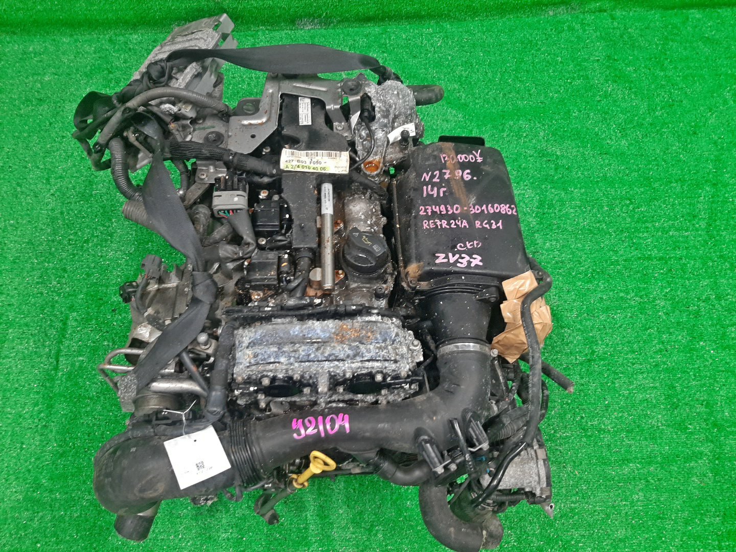 Двигатель NISSAN SKYLINE, Q50 YV37, ZV37, V37 M274DE20AL, 274A, 274930 A2740104006 1 ракурс