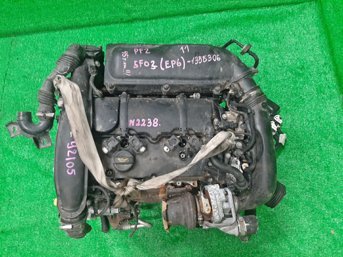 Двигатель PEUGEOT 208, DS5, RCZ, 308, DS4 A9, K, PF2, 4C, 4A, N 5F03, EP6CDTX, EP6DTX EP6CDTX 1 ракурс