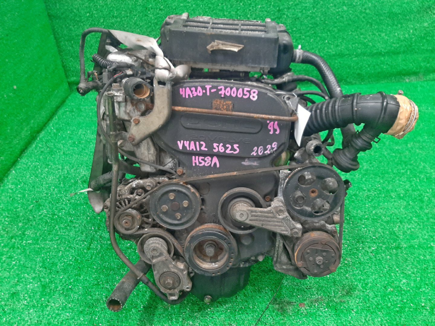 Двигатель MITSUBISHI PAJERO MINI, KIX H58A, H53A, H59A 4A30T, 4A30-T 20VALVE 2 ракурс