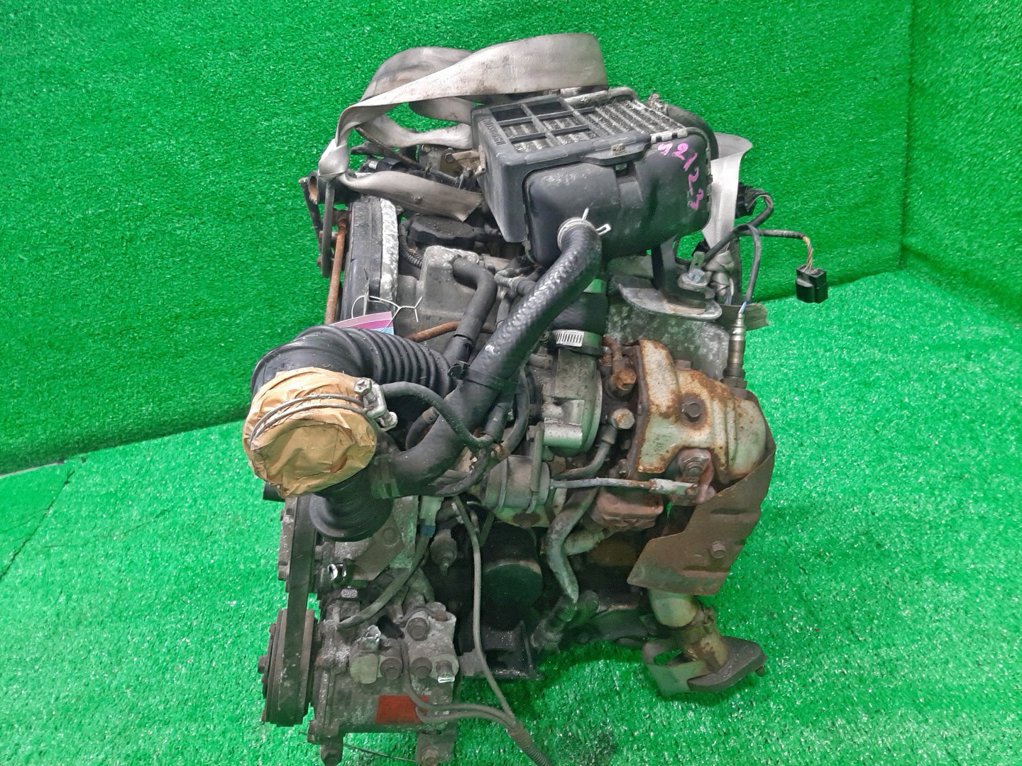 Двигатель MITSUBISHI PAJERO MINI, KIX H58A, H53A, H59A 4A30T, 4A30-T 20VALVE 4 ракурс