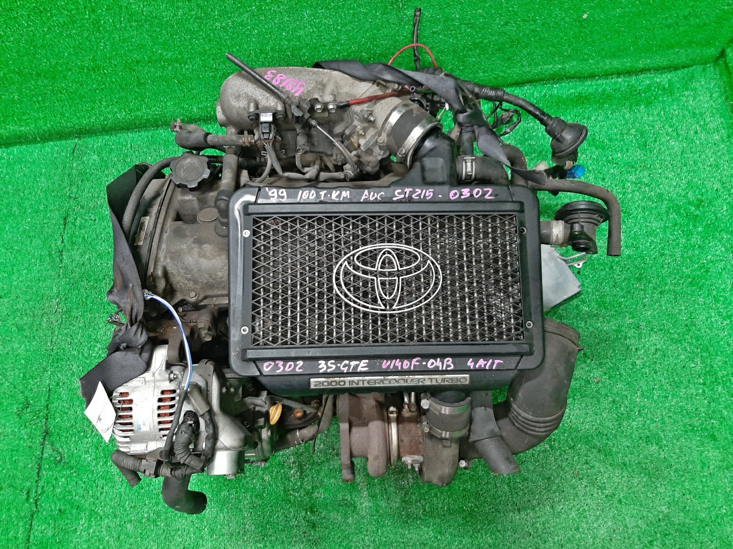 Двигатель TOYOTA CALDINA ST215W 3S-GTE 9404639 1 ракурс